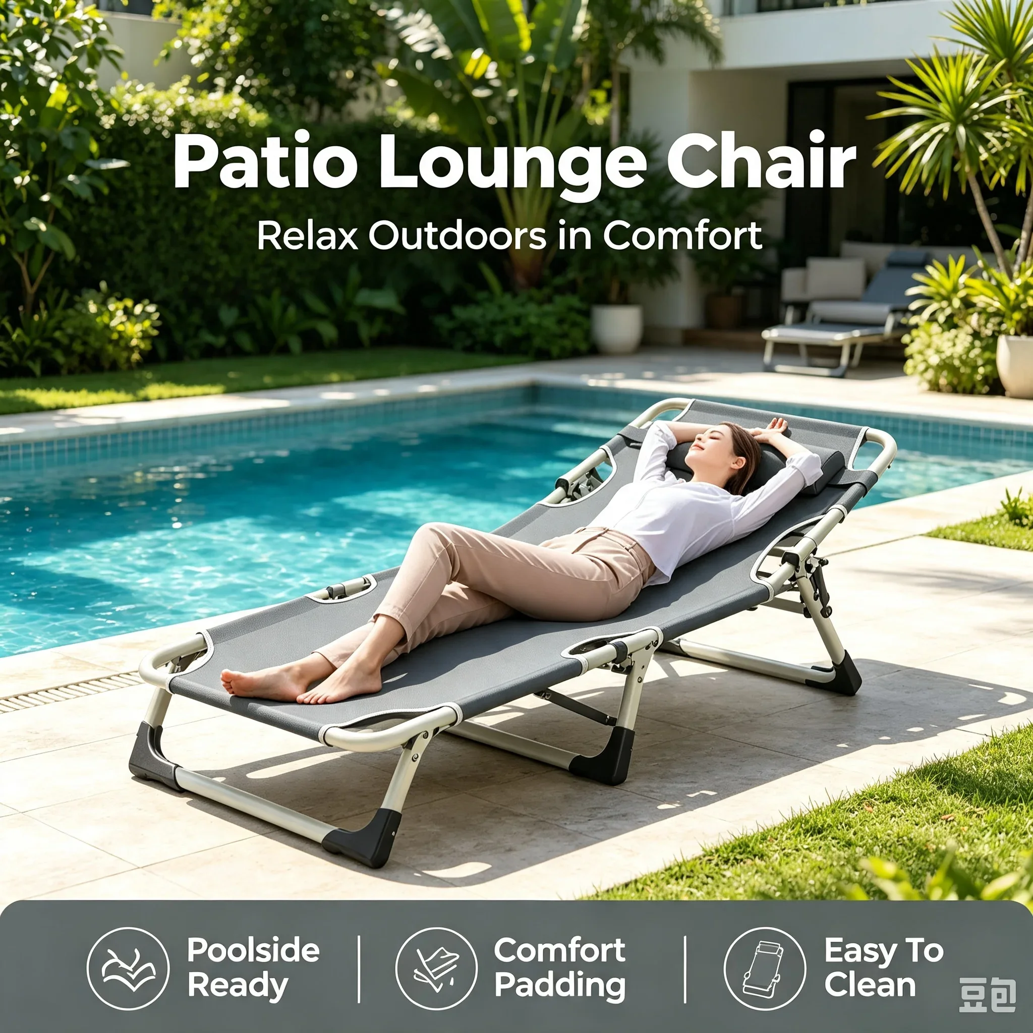 Office Lunch Nap Folding Loung - Outdoor Daybed Furniture recension och pris