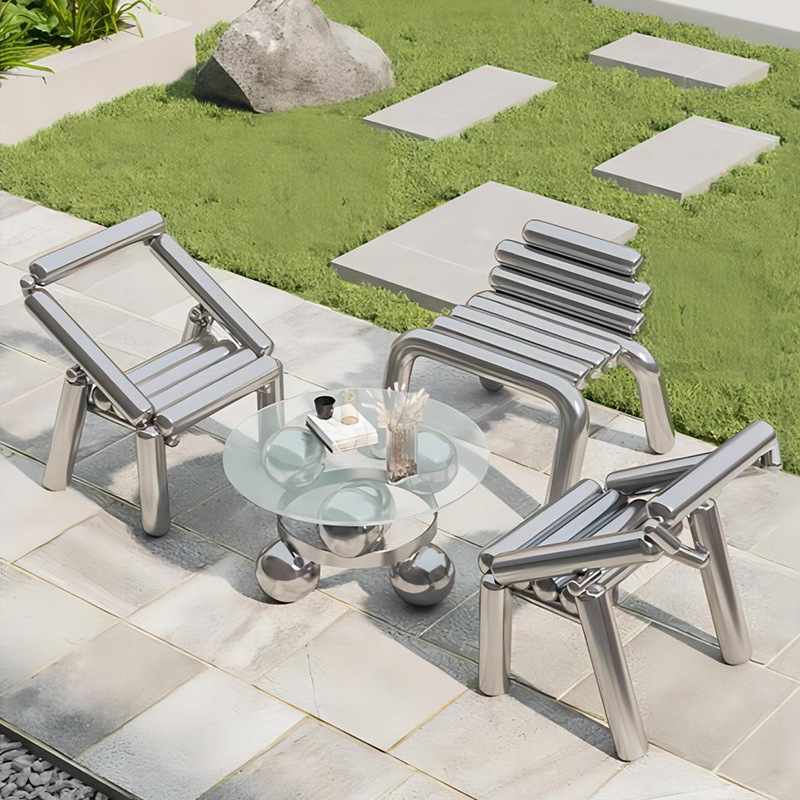 Stainless steel chair light lu - Outdoor Furniture Luxury recension och pris
