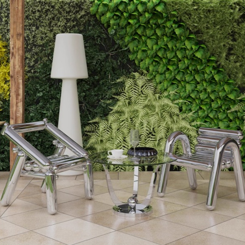 Stainless steel chair light lu - Outdoor Furniture Luxury recension och pris