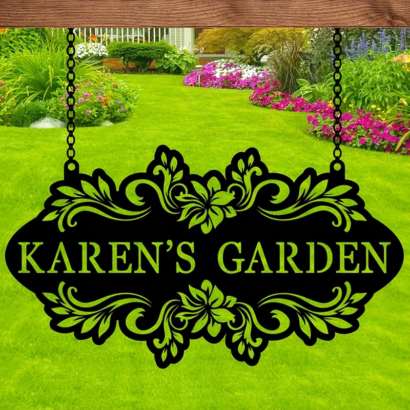 Custom Metal Art Sign with Nam - Outdoor Furniture Metal recension och pris