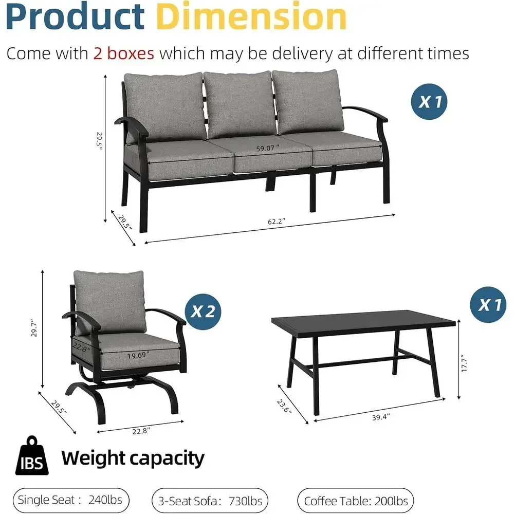 Grey Outdoor Metal Patio Furni - Outdoor Furniture Metal Chairs recension och pris