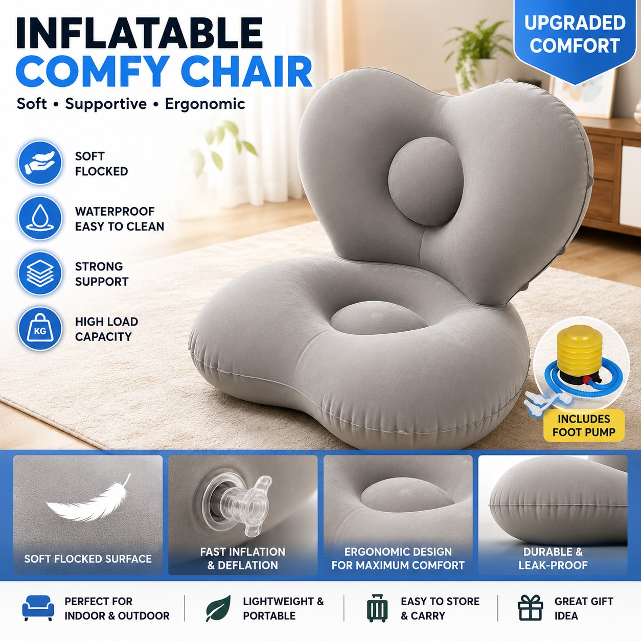Luxury Inflatable Sofa—Extra-W - Outdoor Furniture Luxury recension och pris