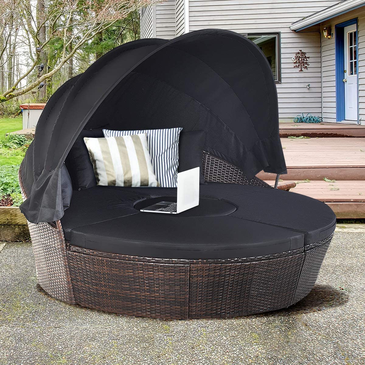 Outdoor Daybed with Canopy, Wi - Outdoor Daybed Furniture recension och pris