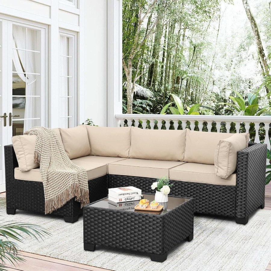 Outdoor 5 Pcs Patio Furniture  - Outdoor Furniture Metal Chairs recension och pris