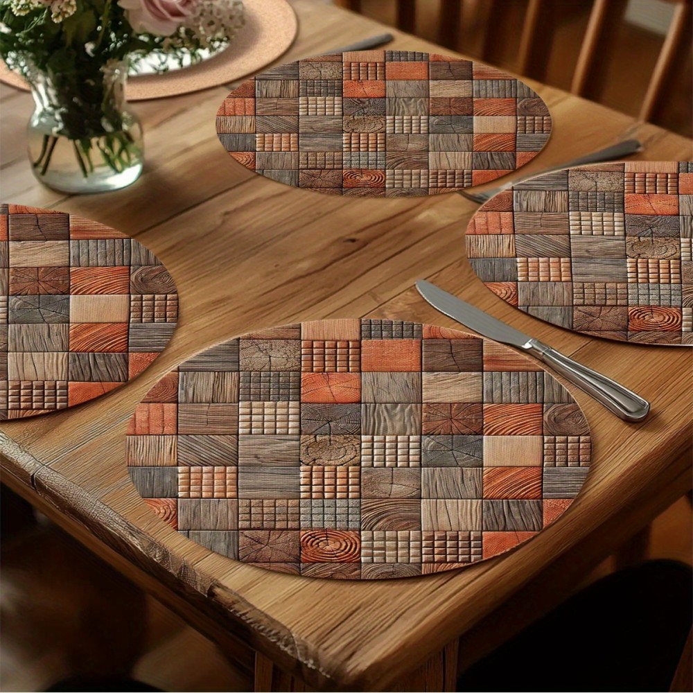 VIKAMA Round Placemat 4-Piece  - Outdoor Furniture Wood recension och pris